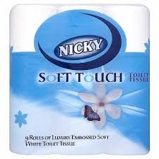 Nicky Soft Touch 2ply Toilet Tissue 9Pk - Premium Quality Tissue Online - Product Image Nicky Soft Touch 2ply Toilet Tissue 9Pk - Premium Quality Tissue Online - Product Image